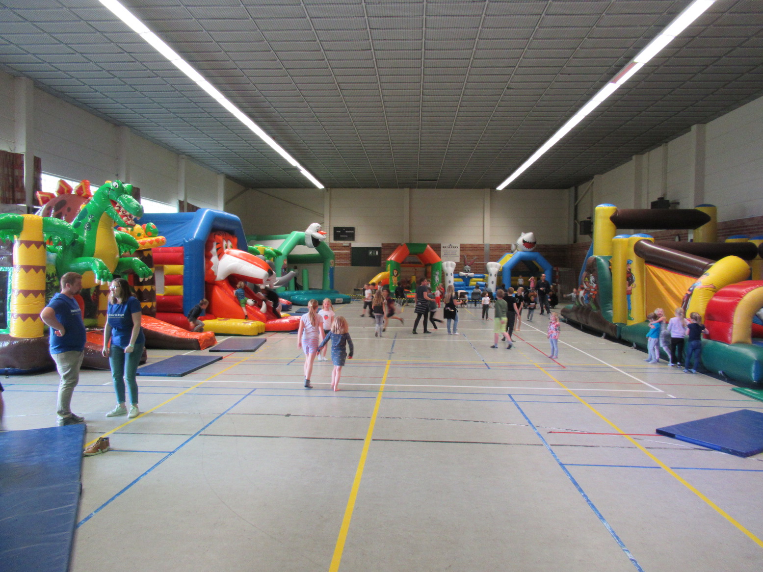 Bouncy castyle in a Gym hall