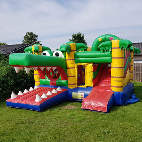 Bouncy castle crocodile town